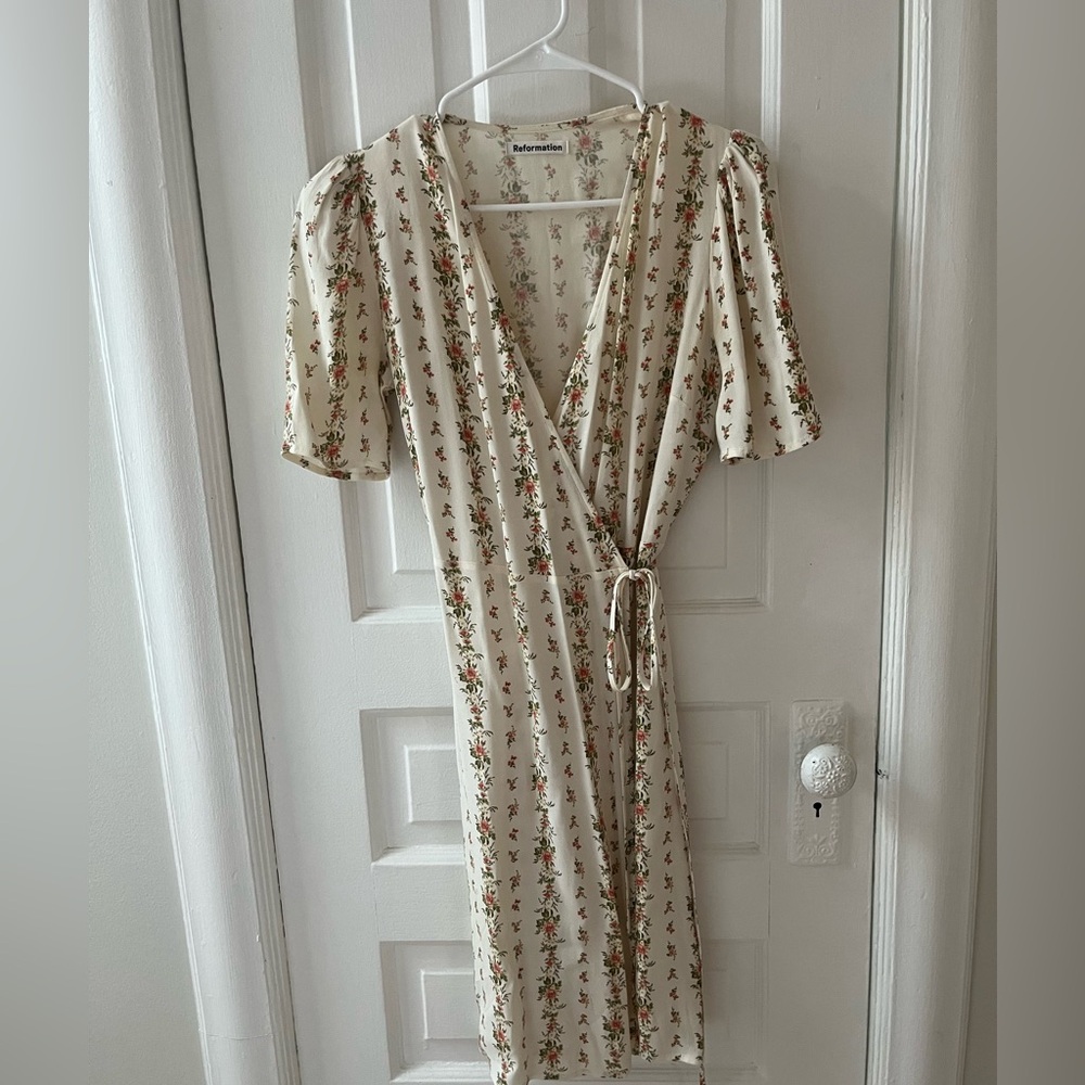 Reformation wrap dress